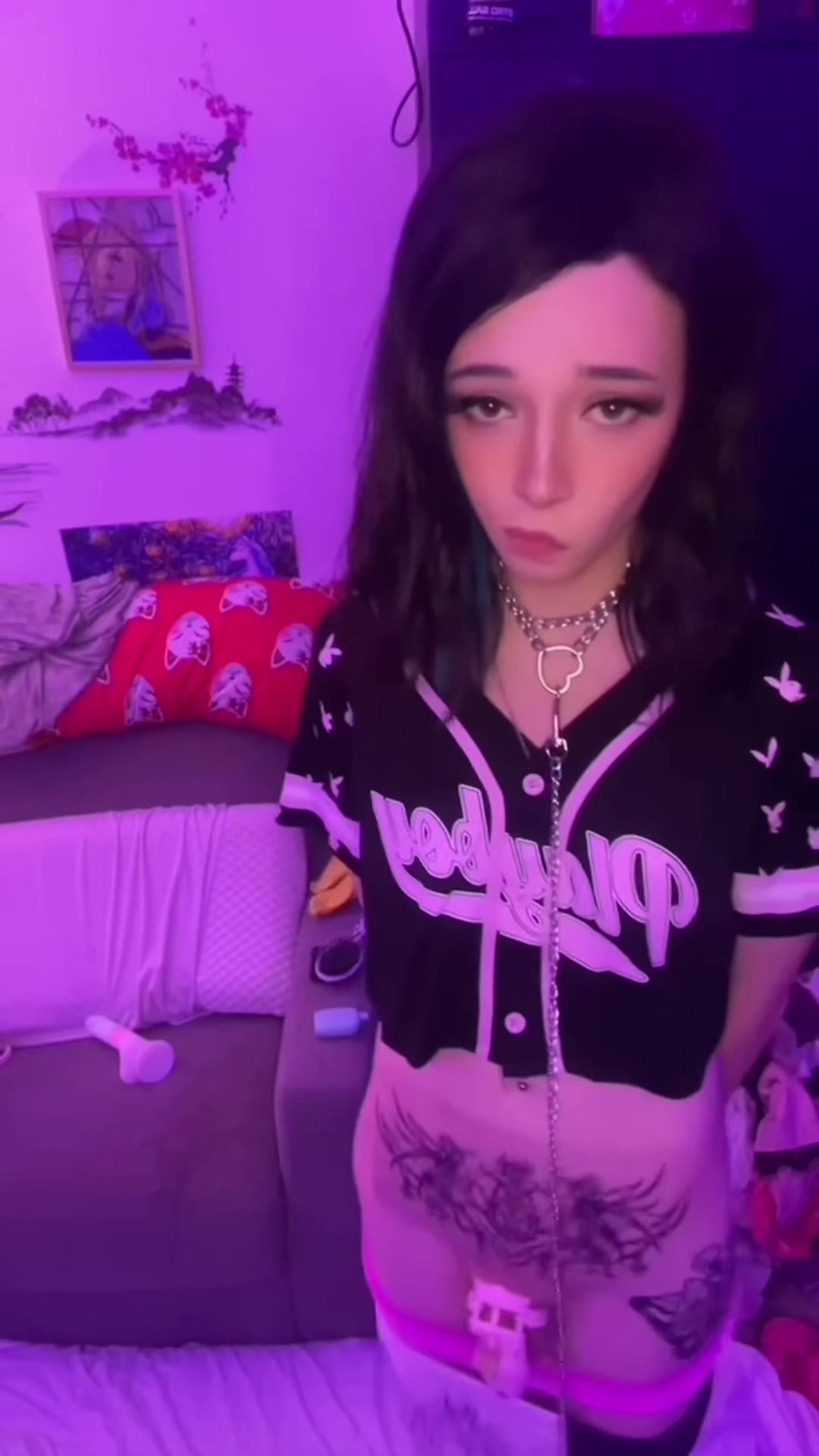 [OC] Would you lock your puppy girl up and take her for walks? 😈💜