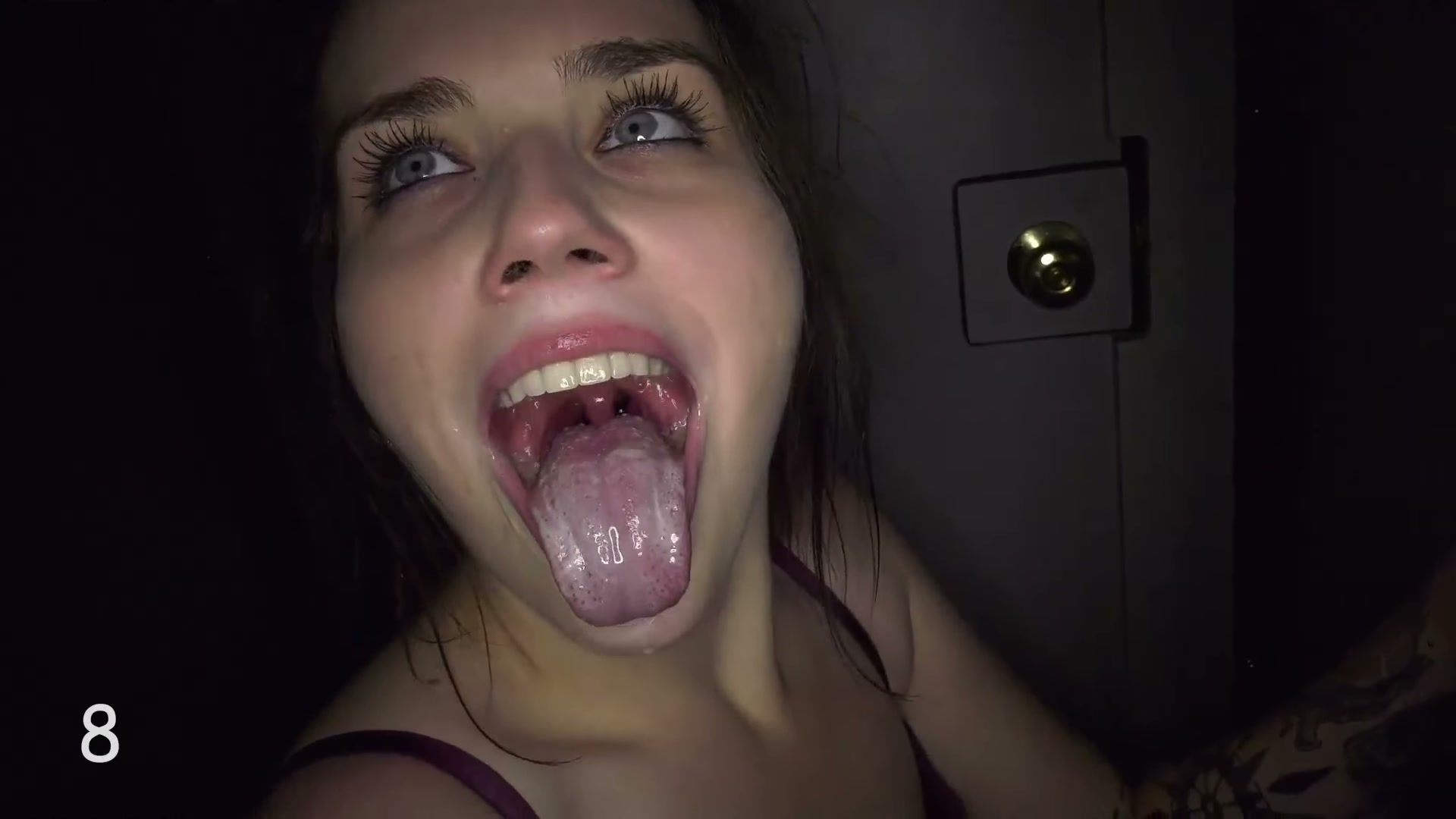 Semen demon milking cocks at the gloryhole