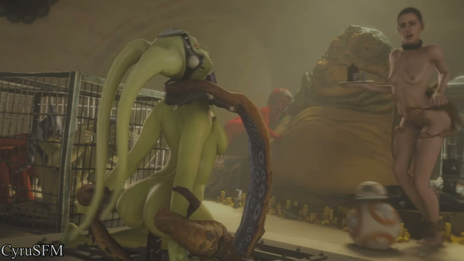 If this is how Jabba treats all of his slaves... then I wanna be his slave too~ (CyruSFM)