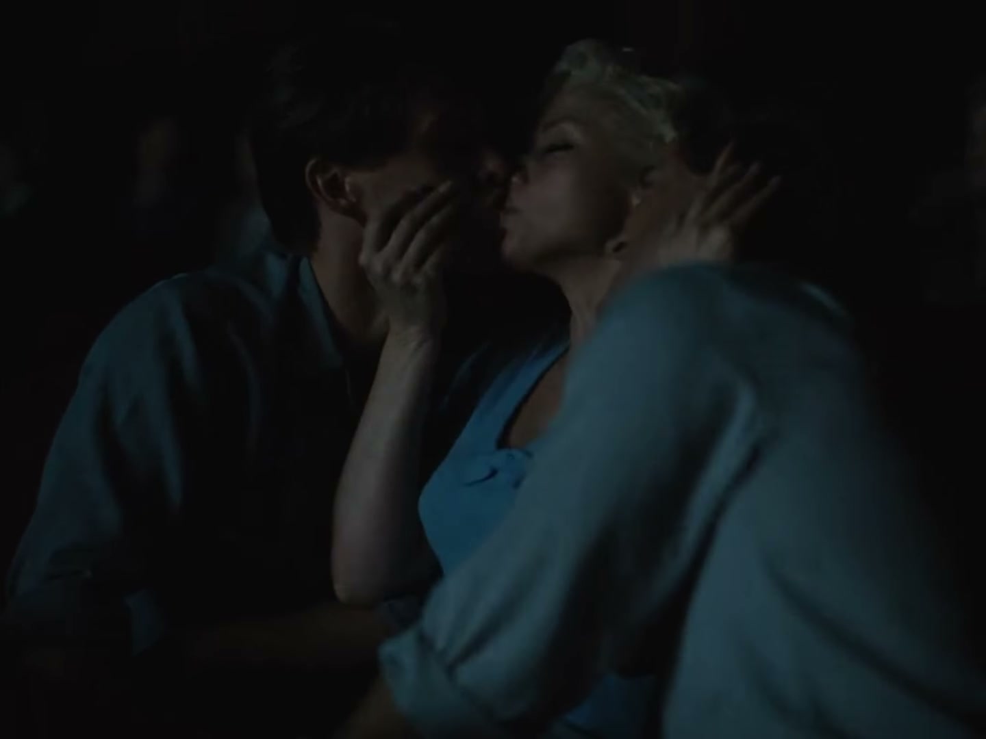 Ana De Armas getting fingered in a threesome from Blonde(2022)