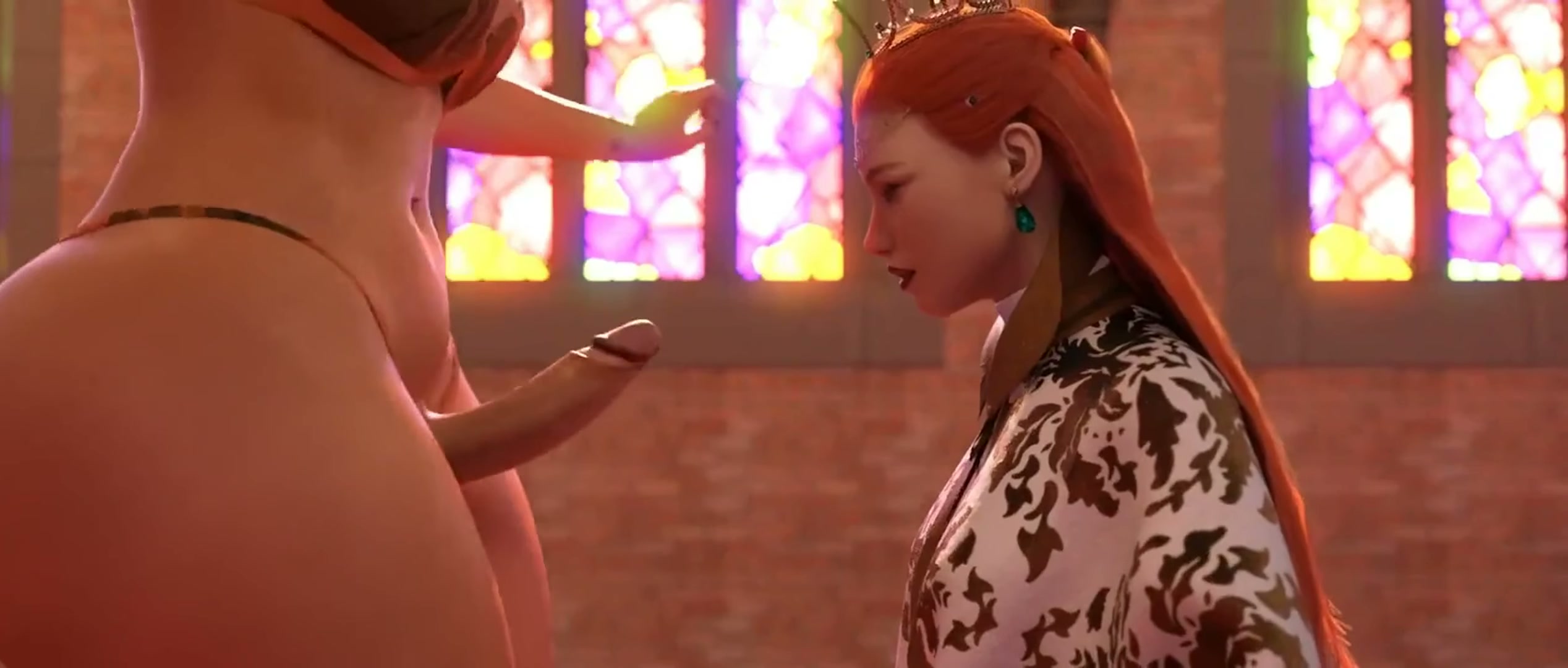 Futanari dancing to fuck