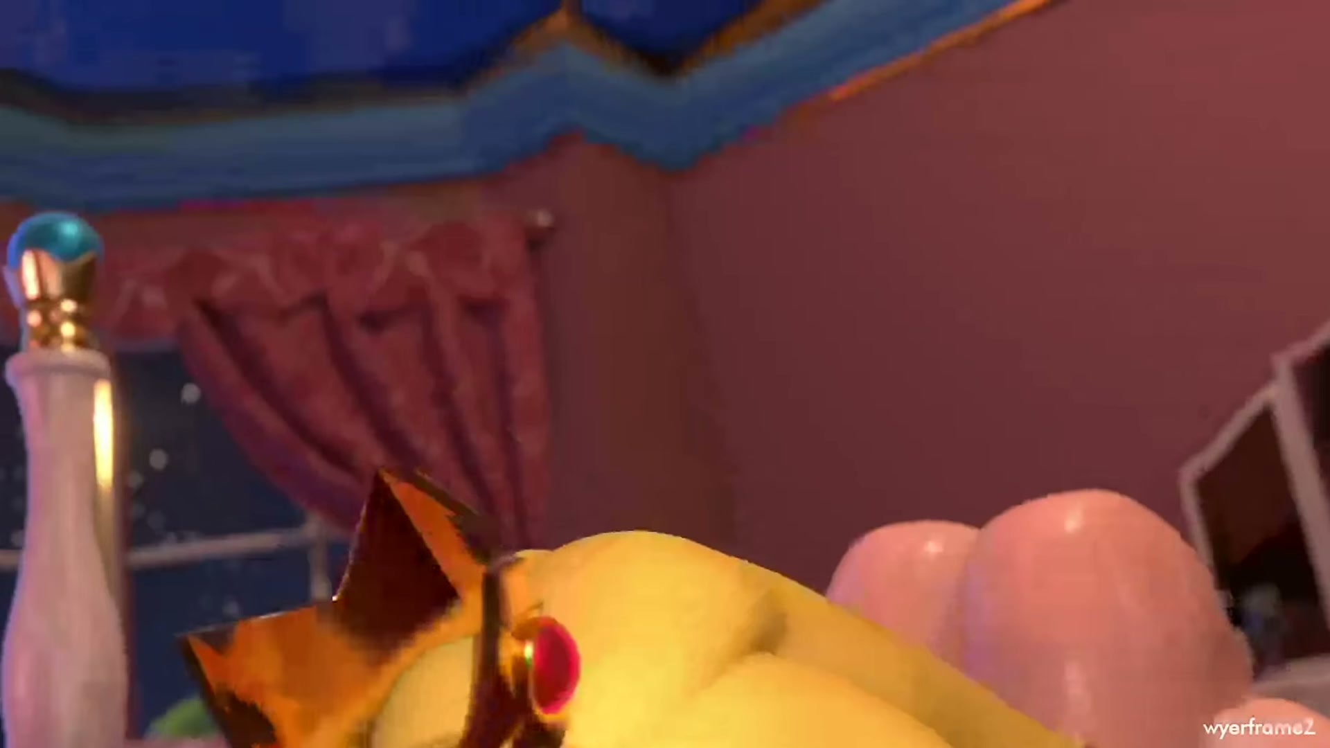 Peach making a deposit