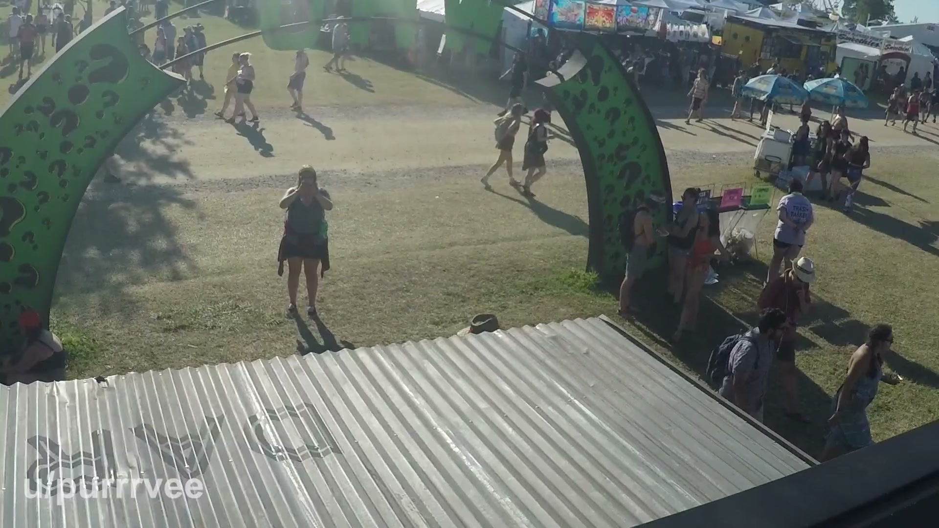 Sneakily fucking at a music festival