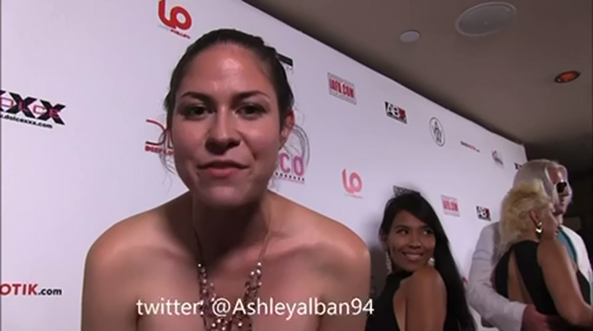 Ashley alban flashing in public at AVN