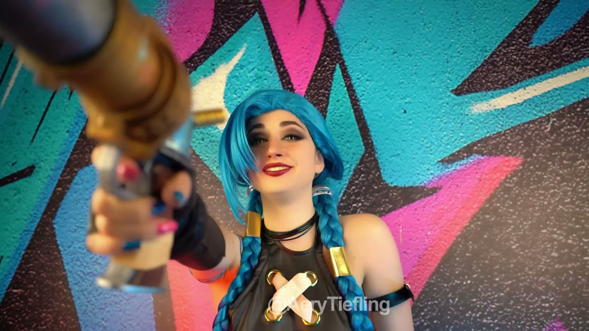 Jinx from Arcane/LOL by Aery Tiefling [OC]