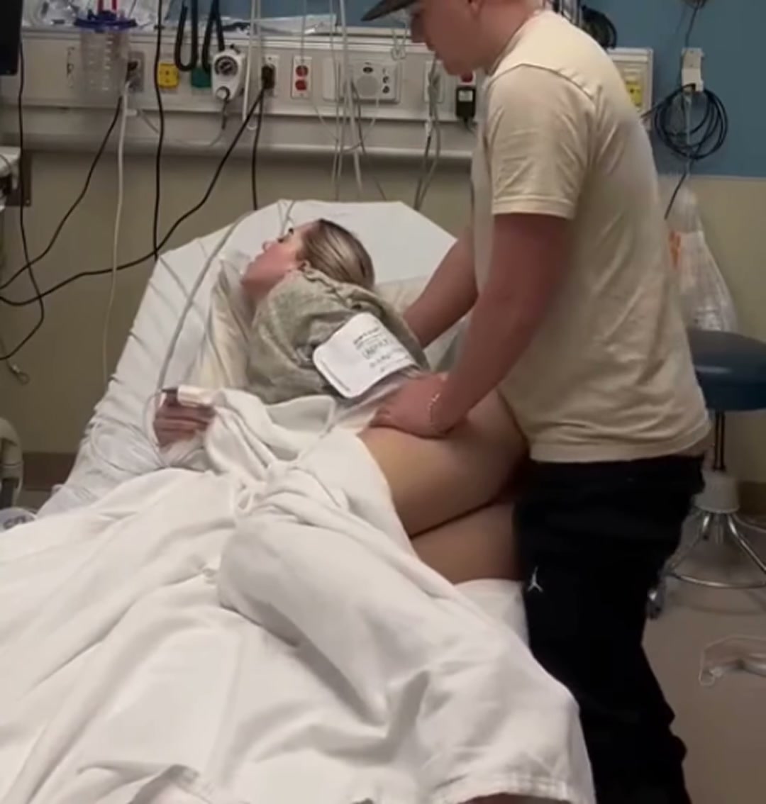 If my girl was in the hospital, I might let her rest. Not this guy.