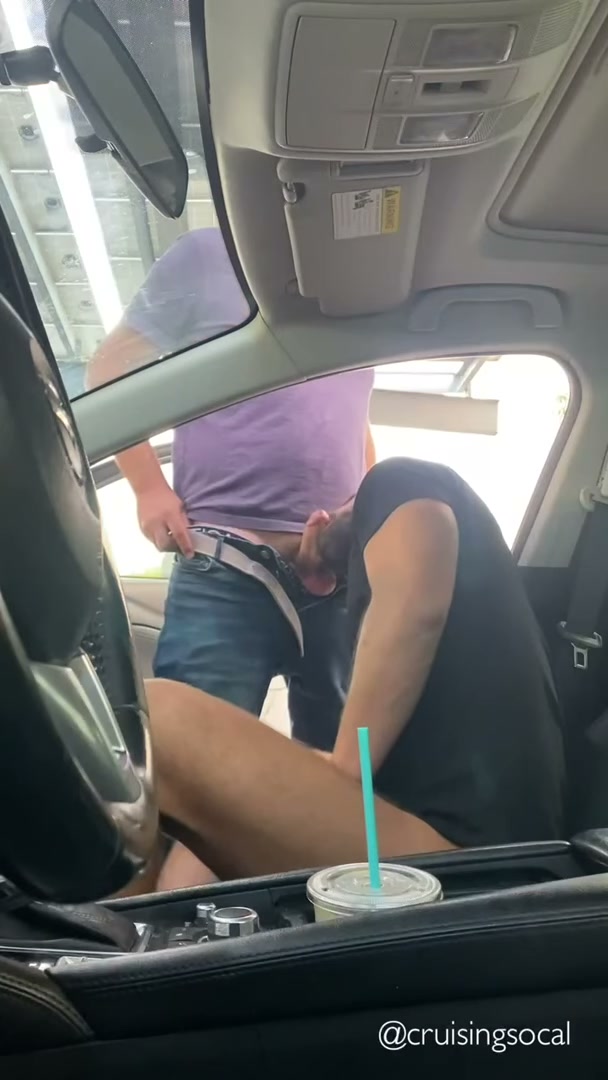 Sitting at a busy cruising spot with my car door open invites all the guys to come feed me their loads