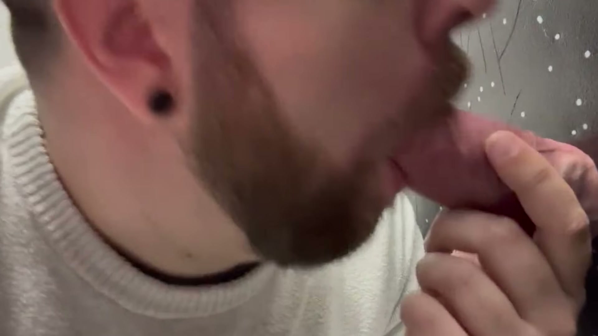 Got lucky with this massive dick at the truck stop gloryhole just before they closed it down