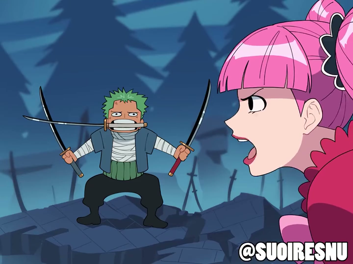 Perona and Zoro killing some time - Part 1 (Suoiresnu)