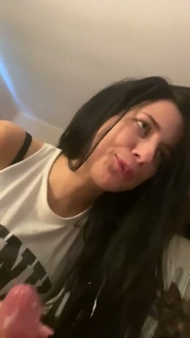 When your boyfriend knows you don't like cum in your mouth, but he does it anyway..